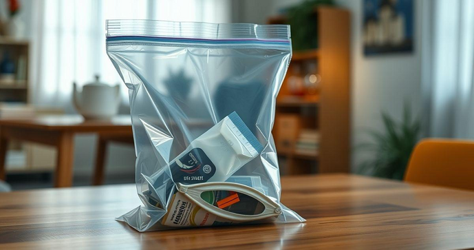 Saco plástico com fecho zip: praticidade e segurança