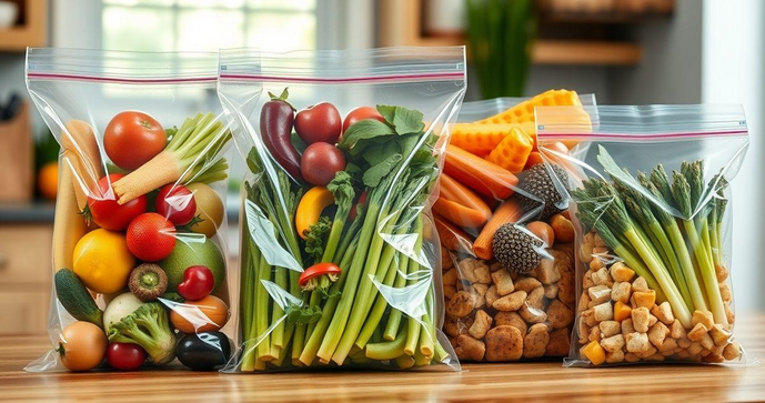 Embalagem ziplock é a solução ideal para conservar alimentos e organizar sua casa